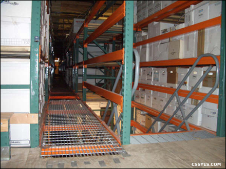 High Density Records Storage Stairs Large