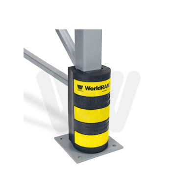 Pallet Rack Protection Yellow Stripes