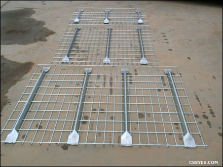 Upgrading Pallet  Racks with Open Grid Wire  Mesh Decks C SS