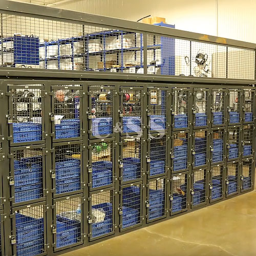 Technician Locker System - Wire Products, Partitions and Cages | C&SS