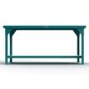 Teal Extreme Duty 7 Ga Shop Table With 1 Shelf